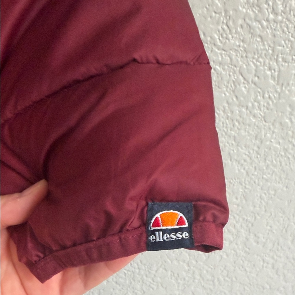 Ellesse Burgundy Quilted Jacket - Picture 5 of 10